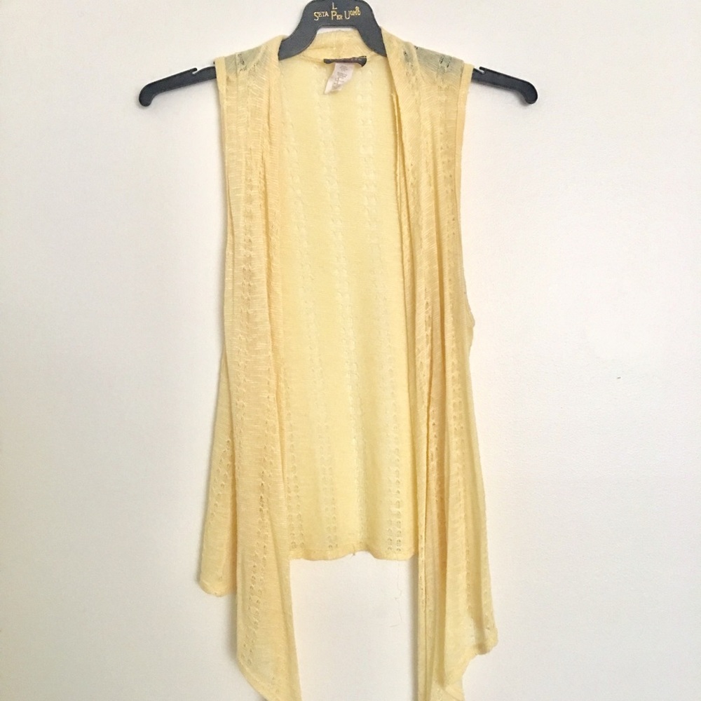 Sleeveless Summer Cascade Cardigan